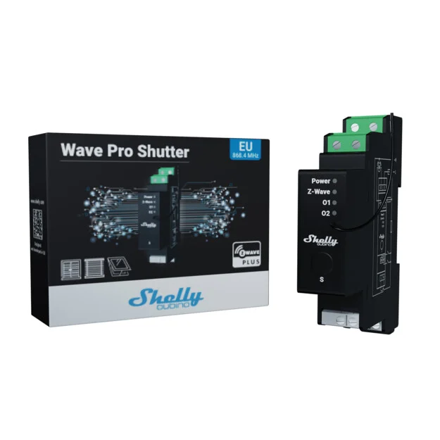 How many roller blinds can the Shelly Qubino Z-Wave Pro Shutter control: one or two?