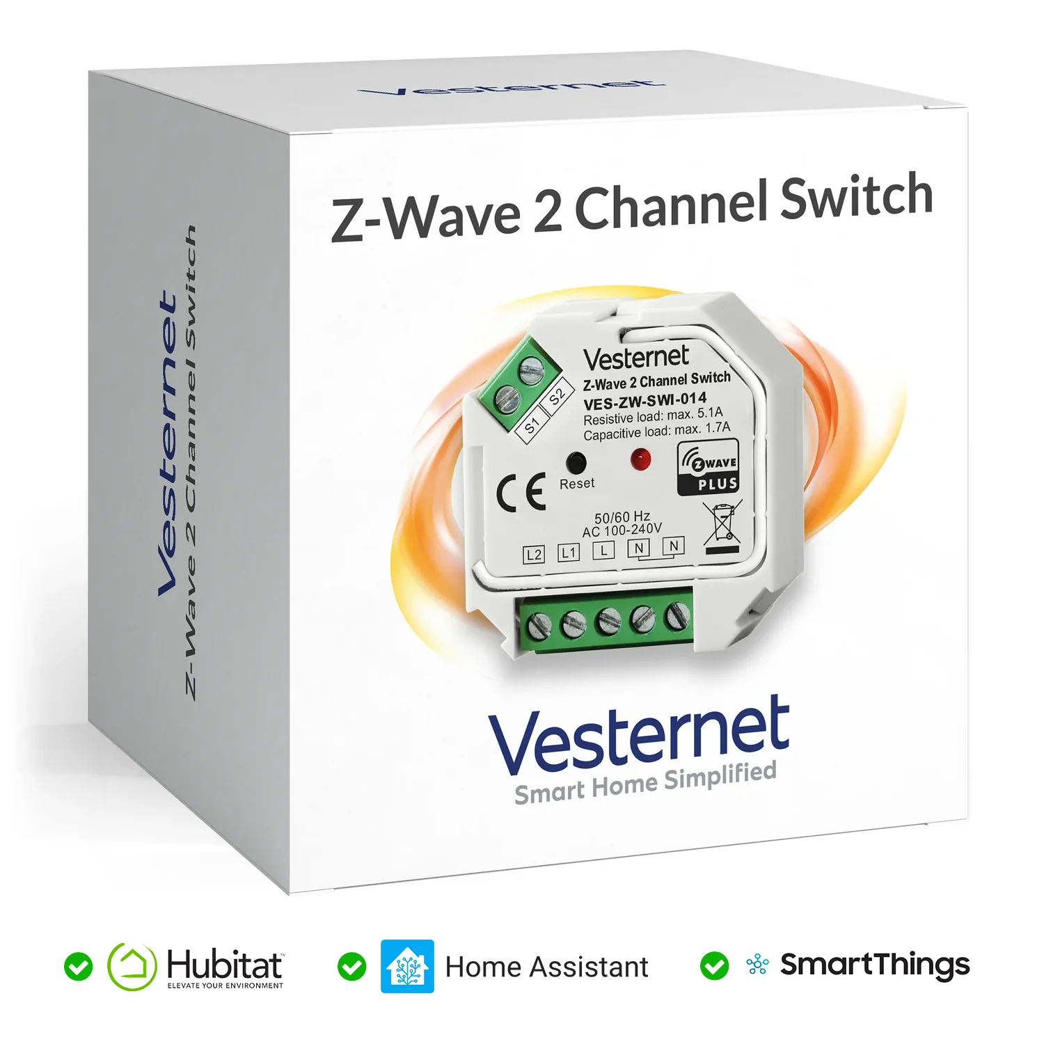 For the Vesternet Z-Wave 2 Channel Switch, is an external switch needed?