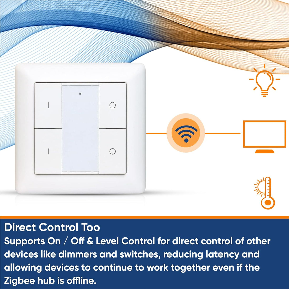 Vesternet Zigbee Controlador de parede - 4 botões