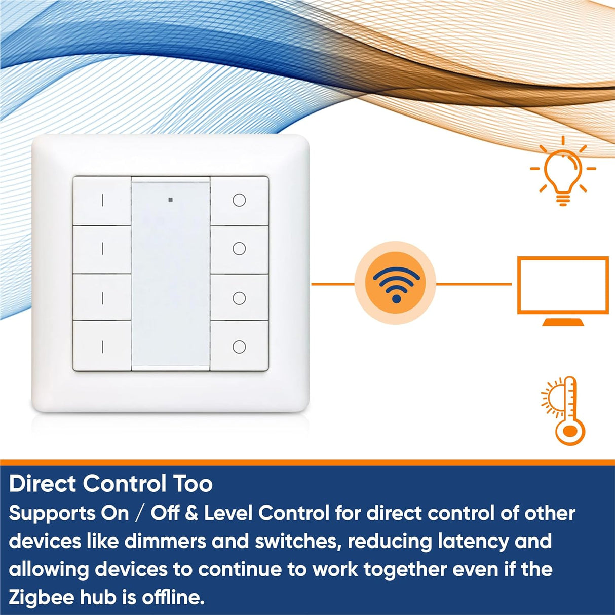 Vesternet Zigbee Wandcontroller - 8 knoppen