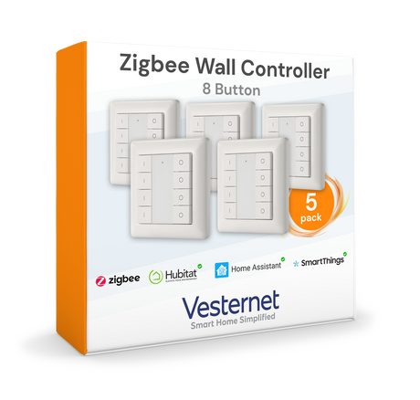 Vesternet Zigbee Vægkontrol - 8 knapper