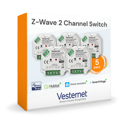 Vesternet Z-Wave 2-kanals switch