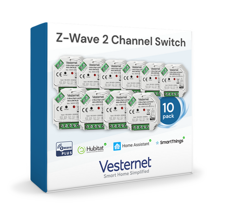 Vesternet Z-Wave 2-kanals switch