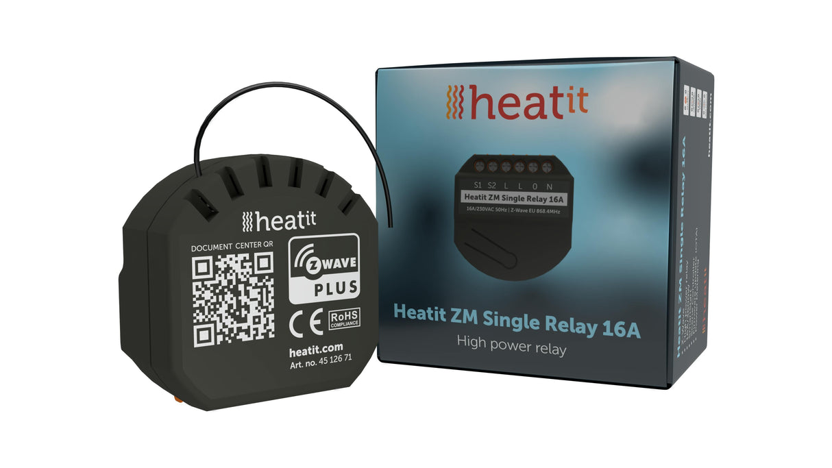 Z-Wave Heatit ZM Relé único 16A